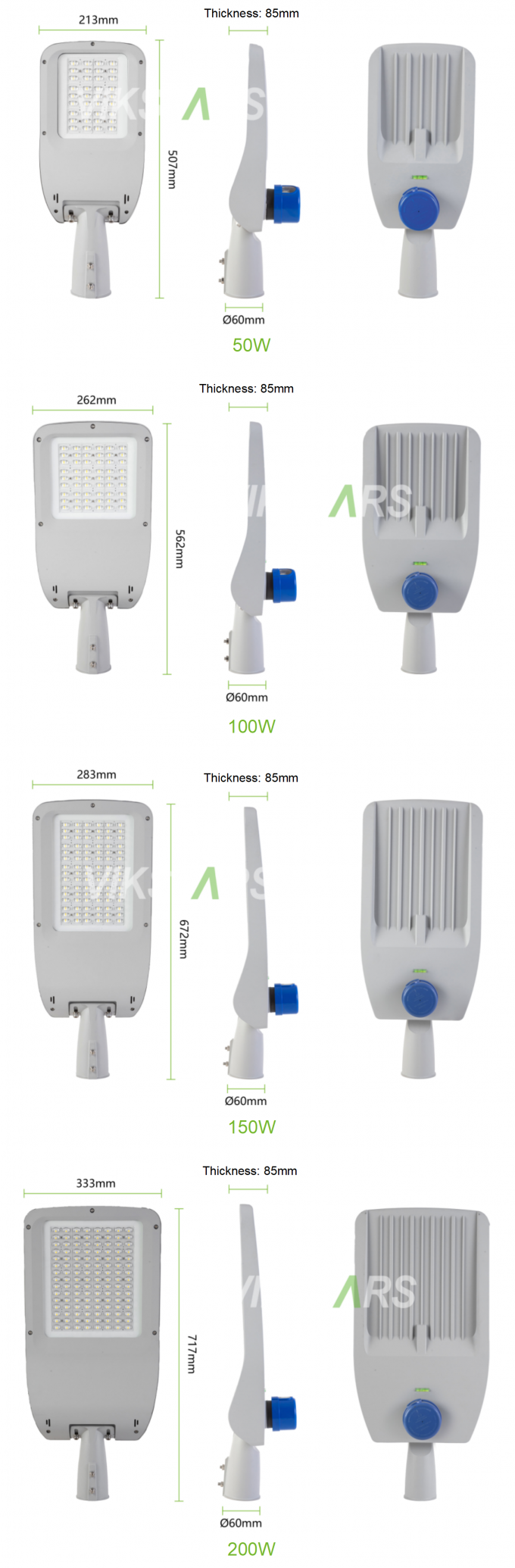 Cobra LED straatverlichting nieuwste openbare lamp 140lm/w met 5 jaar garantie hoofdstad wegverlichting 9