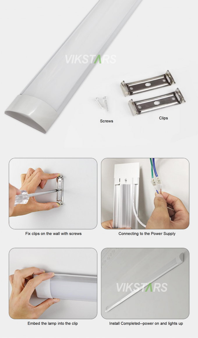 Beste prijs 18W 28W 36W LED-reinigingslamp voor binnen supermarkt ziekenhuis kantoor lineaire lichten 8