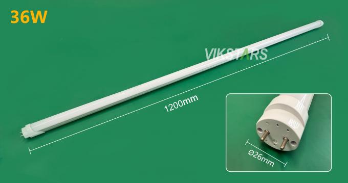36W T8 Tube 110lm/w 3 jaar garantie LED lineaire lampen IP20 1200mm Voor kantoor supermarkt 12