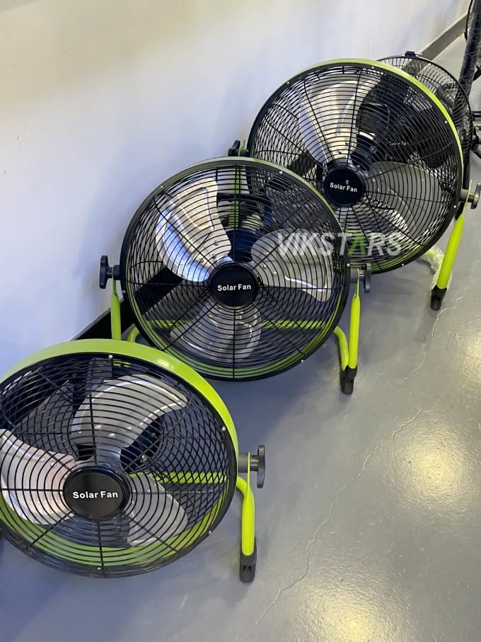 Buiten draagbare ventilator oplaadbare huishoudelijke noodgeval 12 inch 14 inch zonnevloer ventilator stil zonne-energie ventilator 13