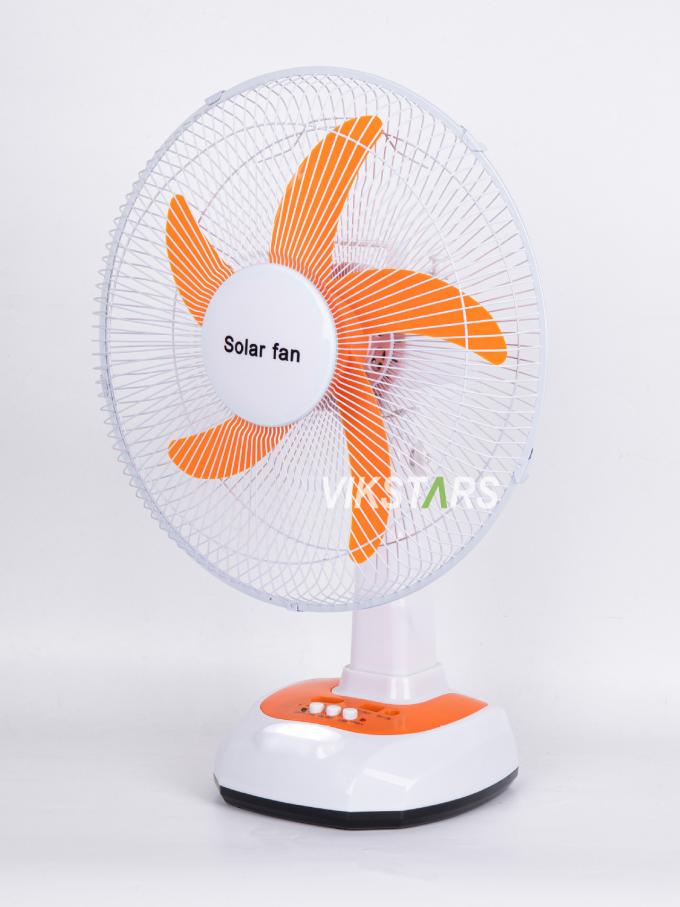 Voor Kamperen Noodgeval Zonne-energie Tafelventilator 16 Inch Energiebesparend Met Lampen 6