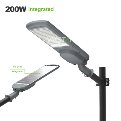 kopen Hoog vermogen All In One 200W 300W 400W 500W Split Solar Street Lights met extra zonnepaneel online vervaardiging