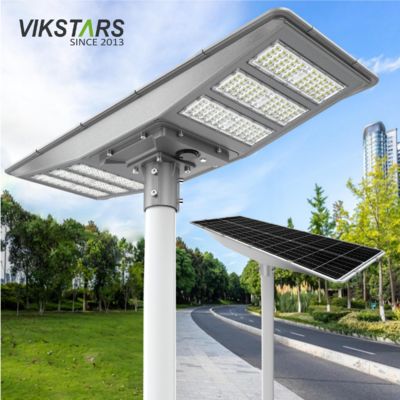 kopen Nieuwe bidirectionele zonnelamp IP66 LED Zonne Tuinlicht 600W 900W All in One Zonne Landschap Lights online vervaardiging