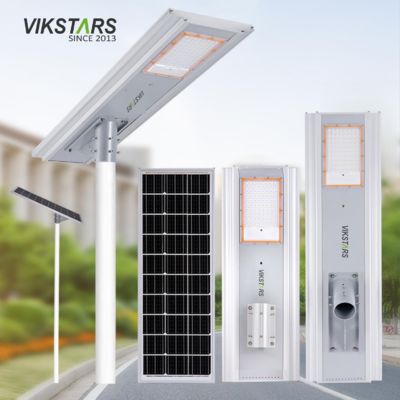 kopen 500W 700W geïntegreerde zonne-afvallampen All In One Aluminium zonnelampen voor de hoofdstraat online vervaardiging