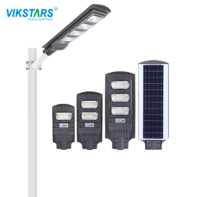 Alles In Een LED Straatlantaarn op Zonne-energie IP66 Koud Wit Voor Buitenverlichting